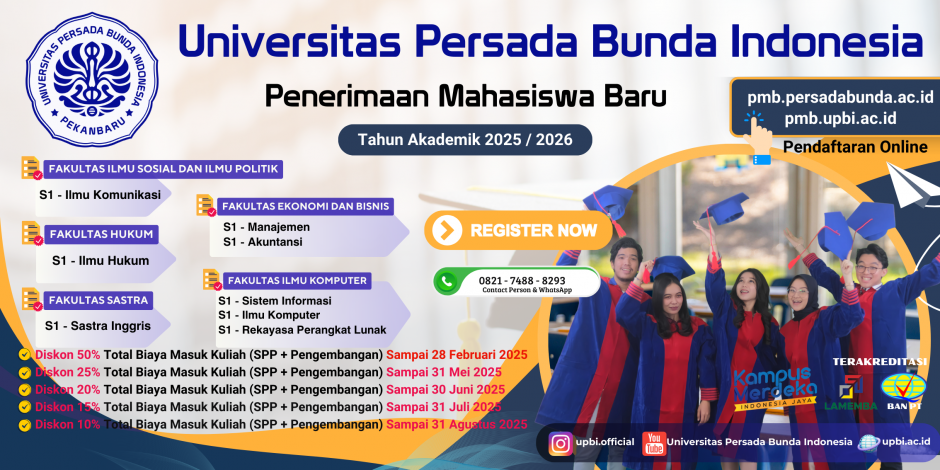 Penerimaan Mahasiswa Baru Tahun Akademik 2025/2026