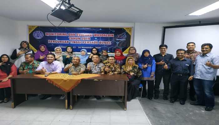 Monitoring dan Evaluasi Wasdalbin 2019 Perguruan Tinggi Persada Bunda