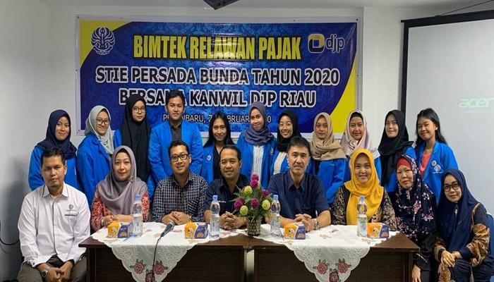 Bimtek Relawan Pajak STIE PB Tahun 2020 Bersama Kanwil DJP Riau